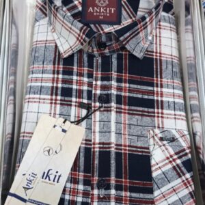 Lafer checks  print men's shirts