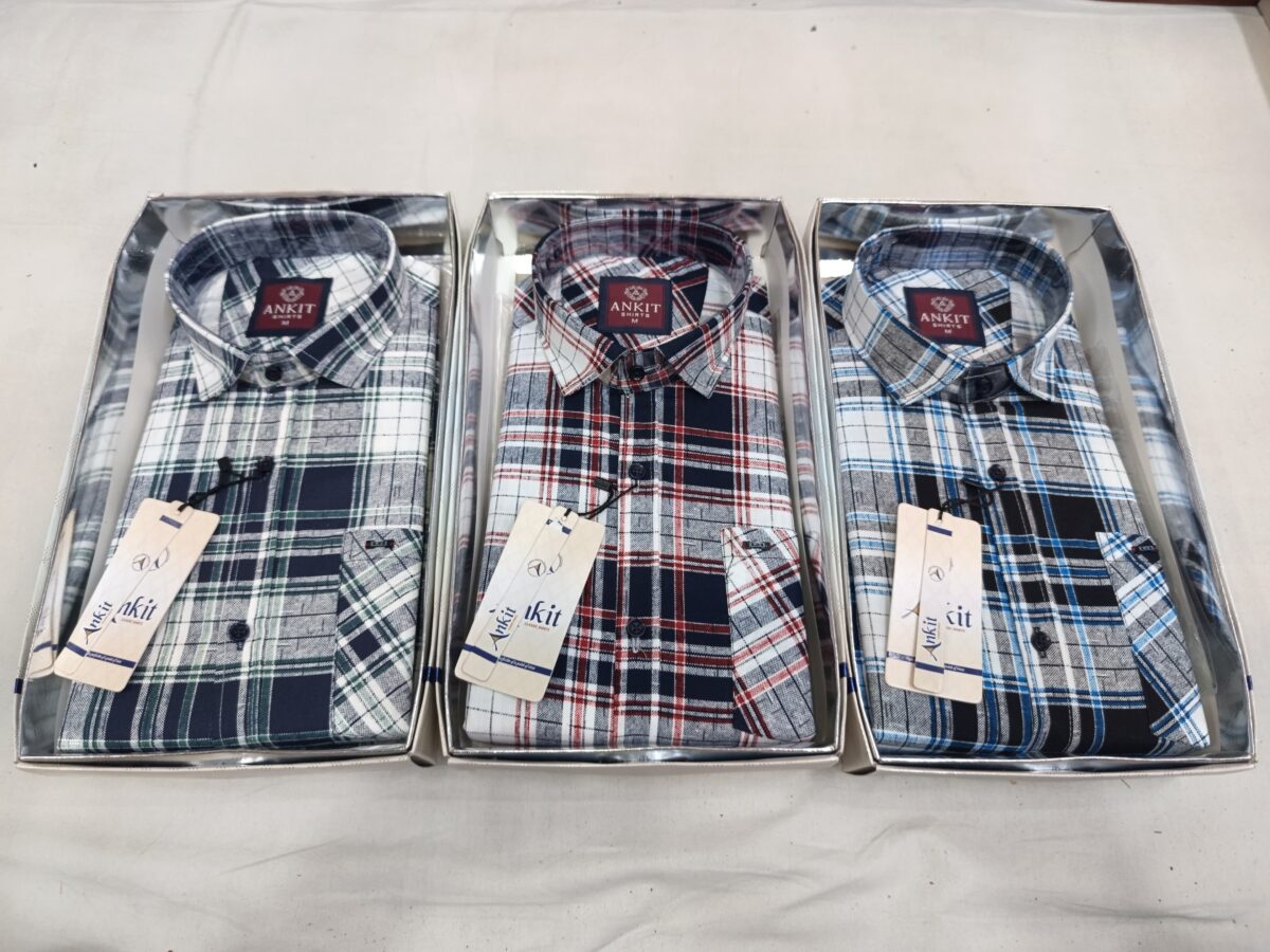 Lafer checks print men's shirts - Image 2